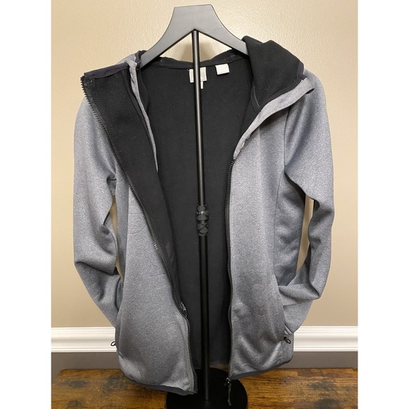 BENCH MULTIPURPOSE CITY CLOTHING MENS SIZE M GRAY LINED FULL ZIP HOOD JACKET - Picture 4 of 6